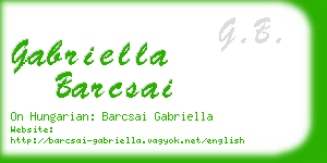 gabriella barcsai business card